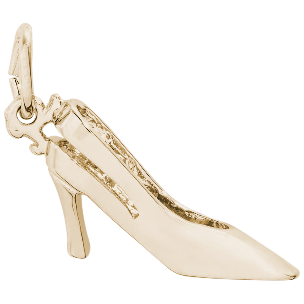 Rembrandt 14k Yellow Gold Sling Back Heels Charm