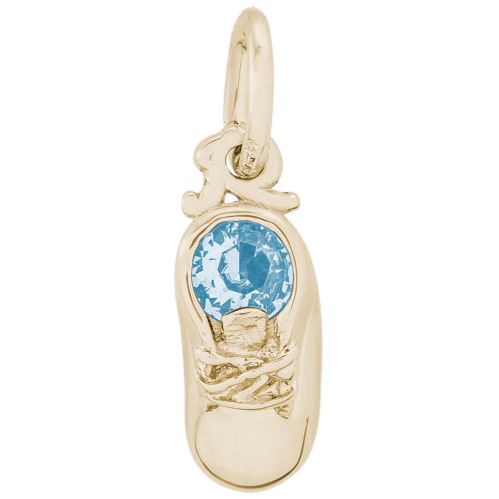 Rembrandt 14k Yellow Gold 03 March Babyshoe Charm