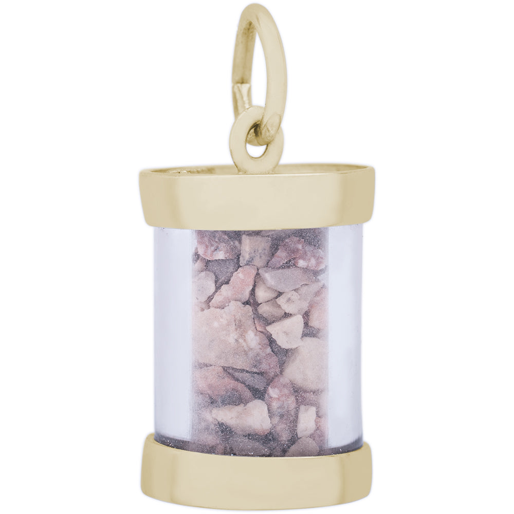 Rembrandt 14k Yellow Gold Grand Cayman Sand Capsule Charm