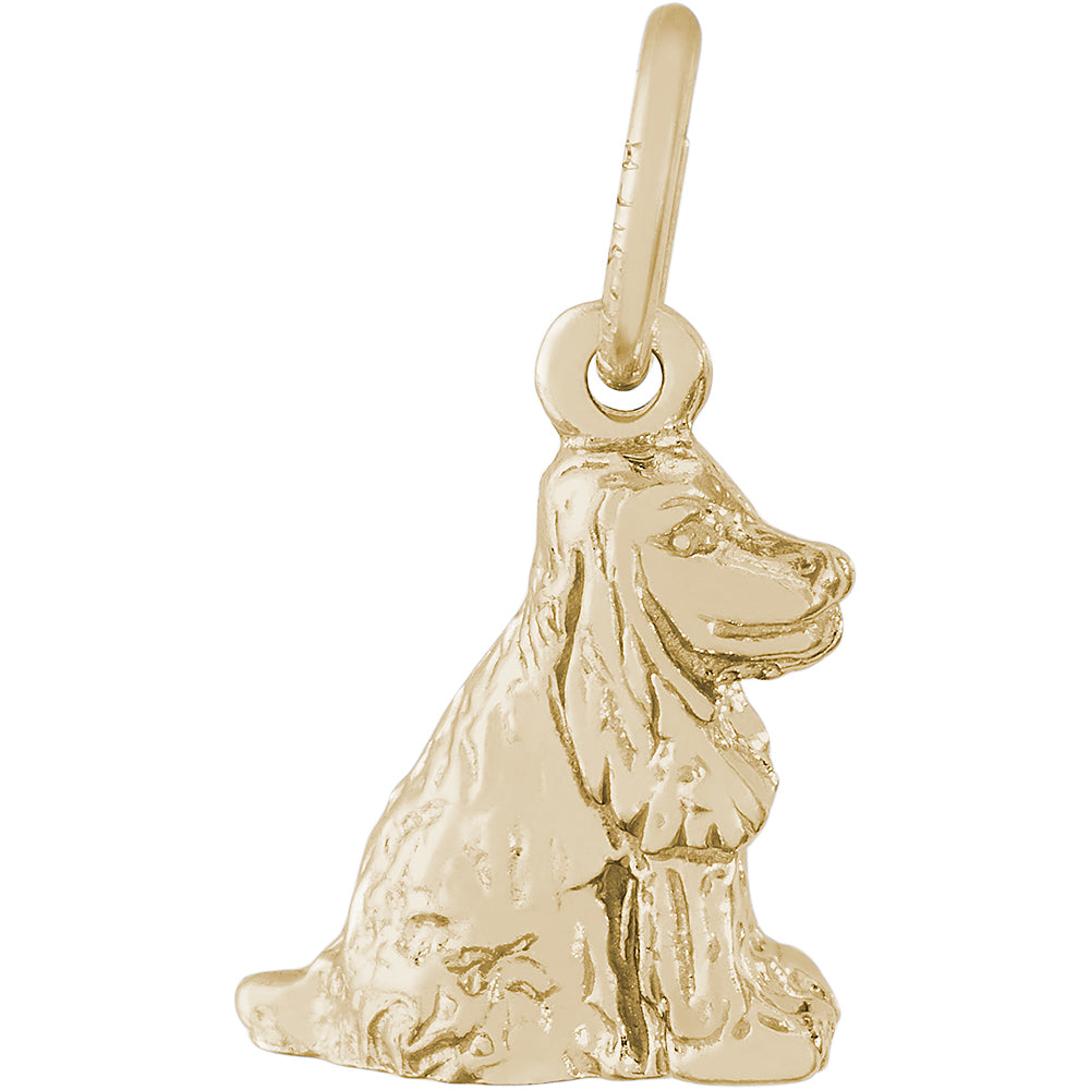 Rembrandt 14k Yellow Gold Cocker Spaniel Charm