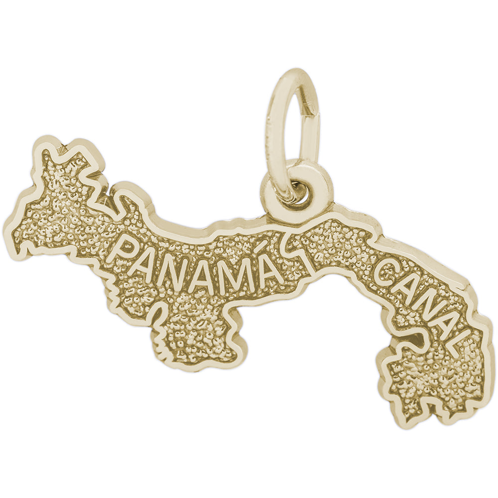 Rembrandt 14k Yellow Gold Panama Canal Charm