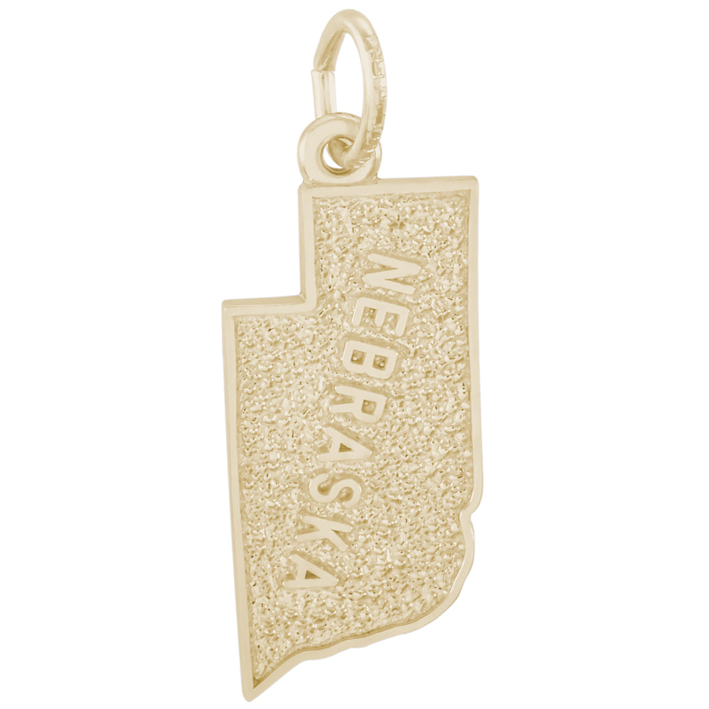 Rembrandt 14k Yellow Gold Nebraska Charm