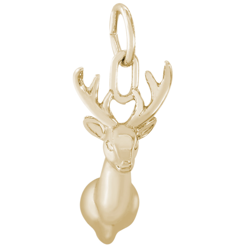 Rembrandt 14k Yellow Gold Deerhead Charm