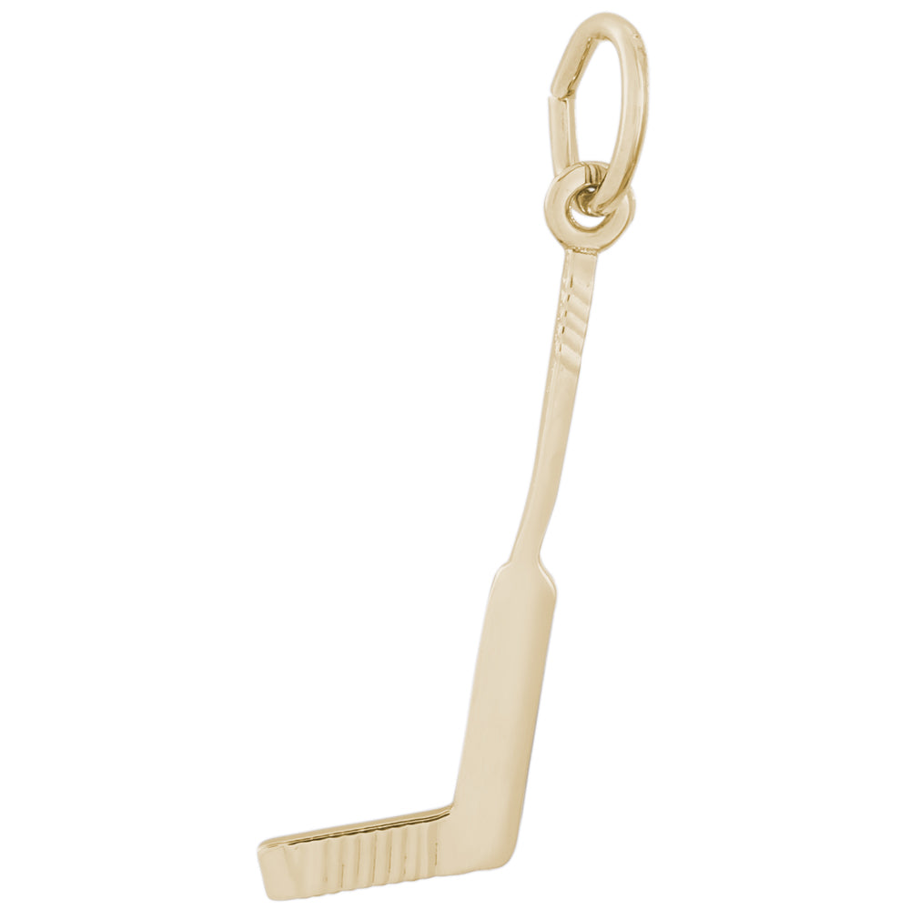 Rembrandt 14k Yellow Gold Goalie Stick Charm