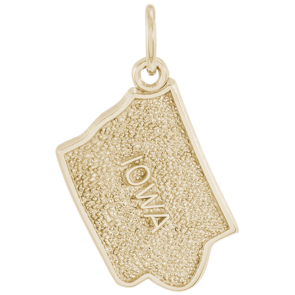 Rembrandt 14k Yellow Gold Iowa Charm