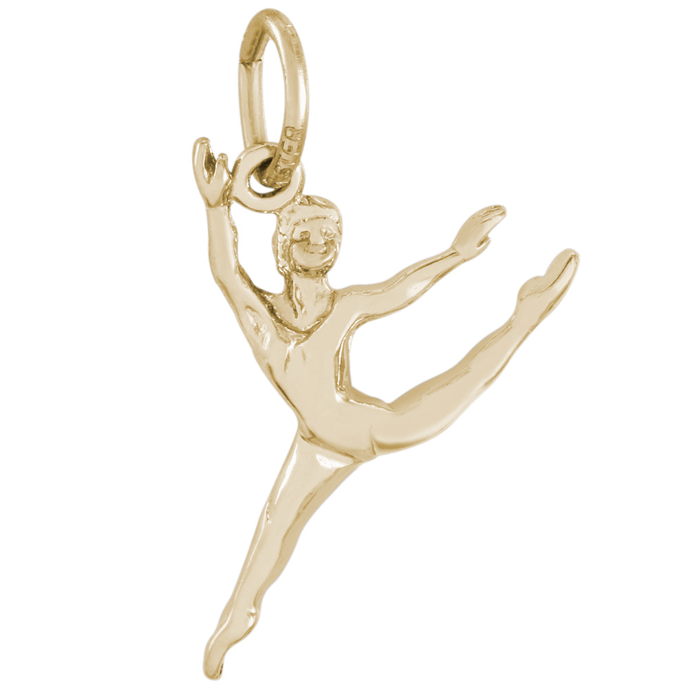 Rembrandt 14k Yellow Gold Ballet Dancer Charm