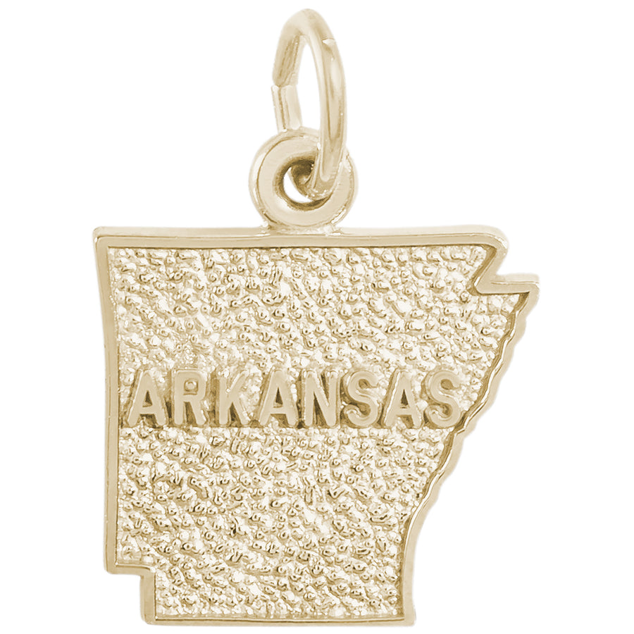 Rembrandt 14k Yellow Gold Arkansas Charm