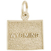 Rembrandt 14k Yellow Gold Wyoming Charm