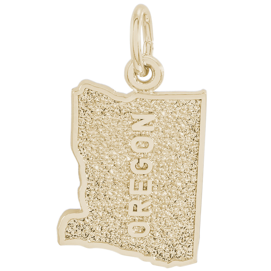 Rembrandt 14k Yellow Gold Oregon Charm