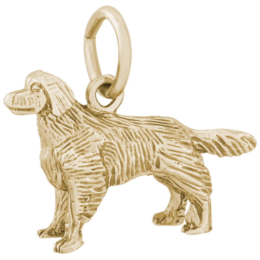 Rembrandt 14k Yellow Gold Golden Retriever Charm