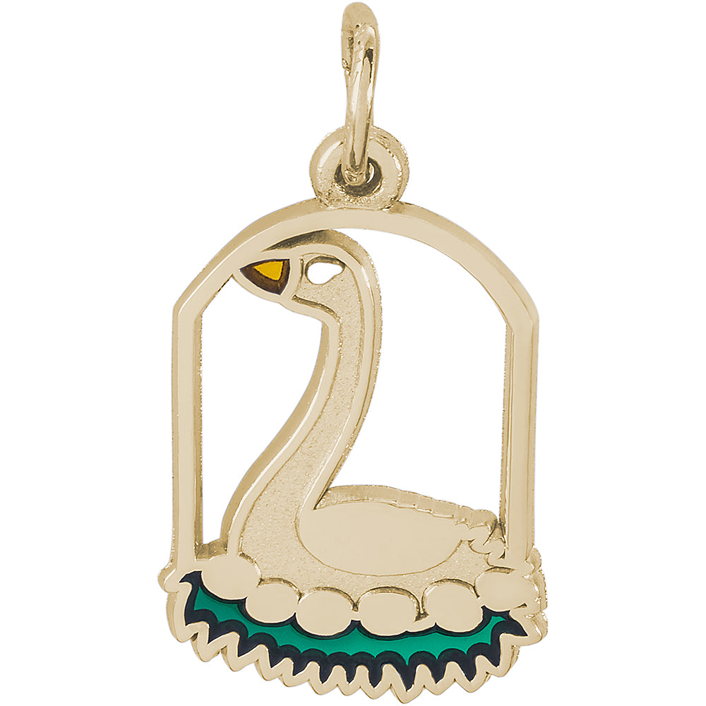 Rembrandt 14k Yellow Gold 6 Gesse A Laying Charm