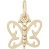 Rembrandt 14k Yellow Gold Butterfly Charm