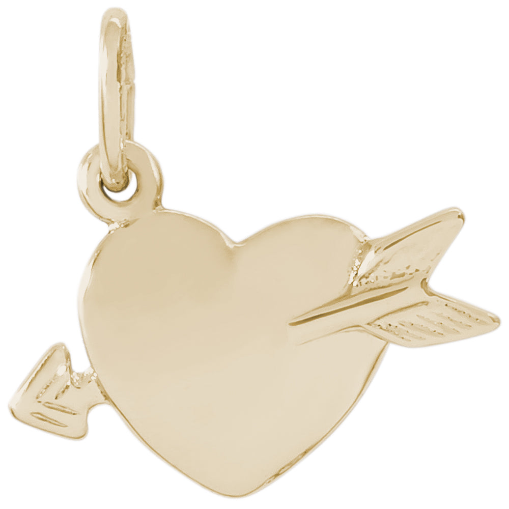 Rembrandt 14k Yellow Gold Heart Charm