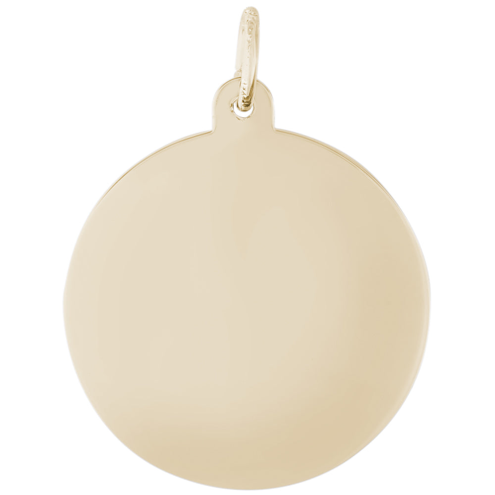 Rembrandt 14k Yellow Gold Class Disc Charm