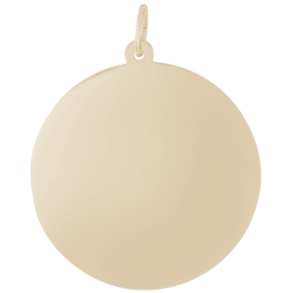 Rembrandt 14k Yellow Gold Disc Charm