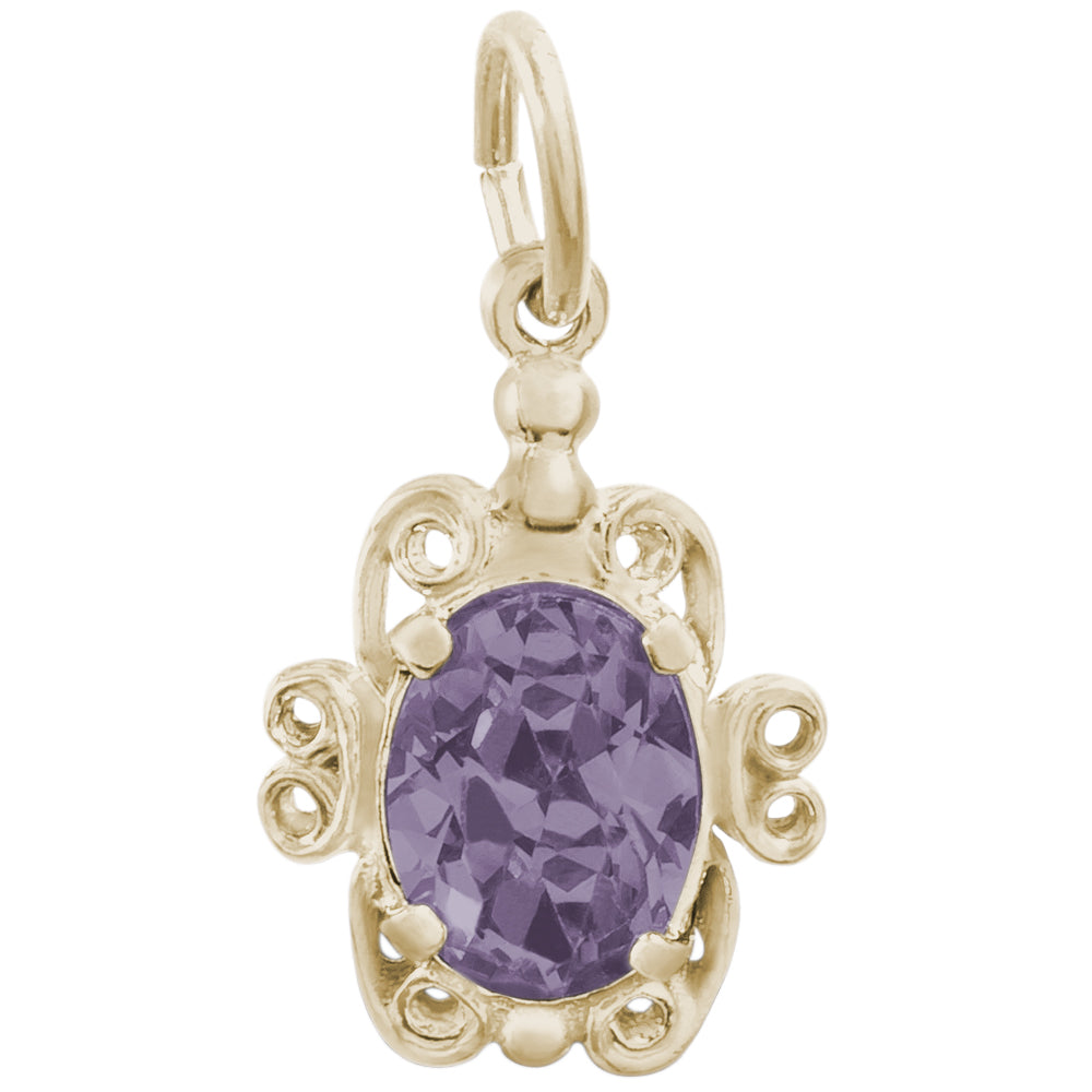 Rembrandt 14k Yellow Gold June Birthstone Charm