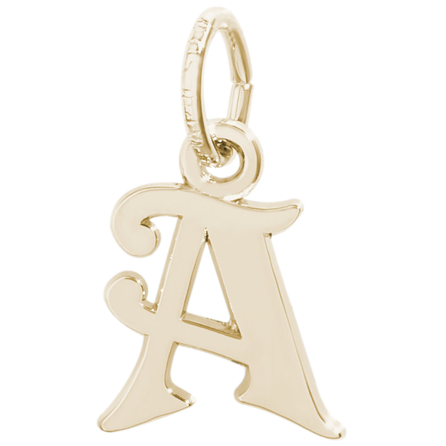 Rembrandt 14k Yellow Gold Initial A Charm