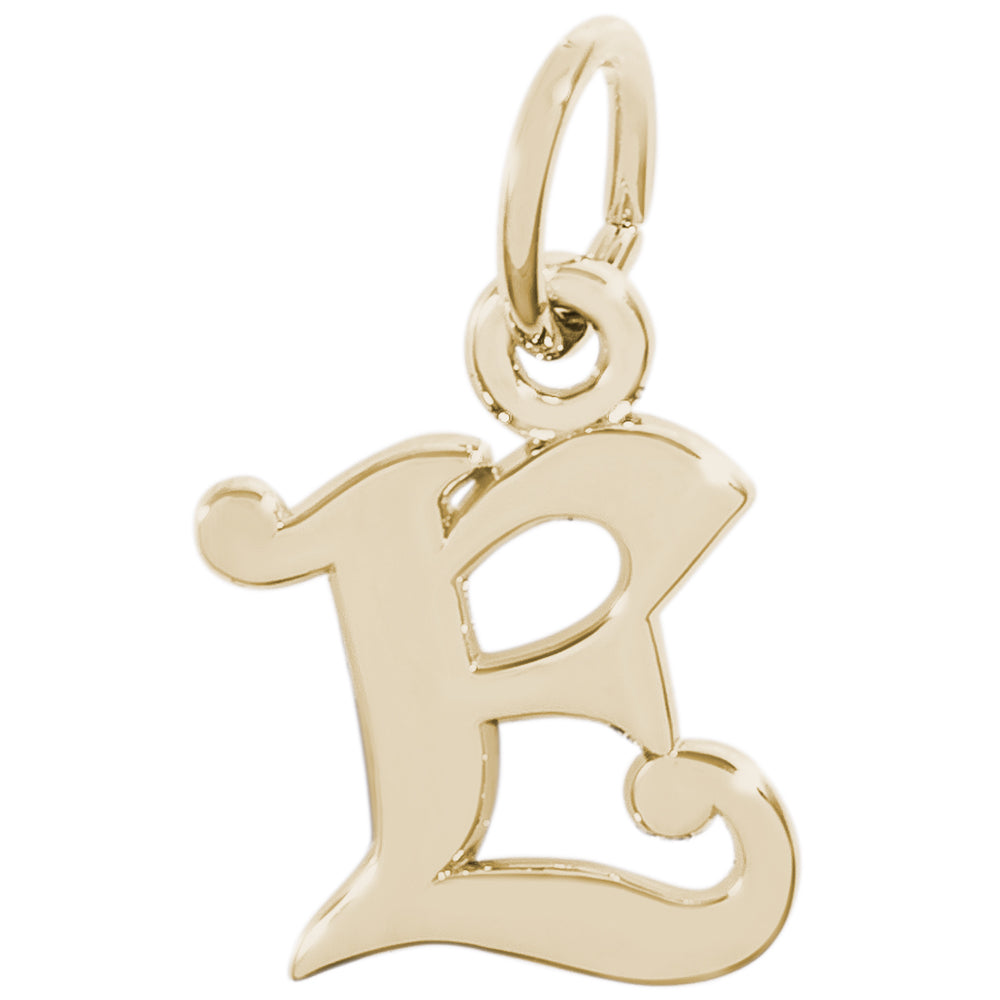Rembrandt 14k Yellow Gold Initial E Charm