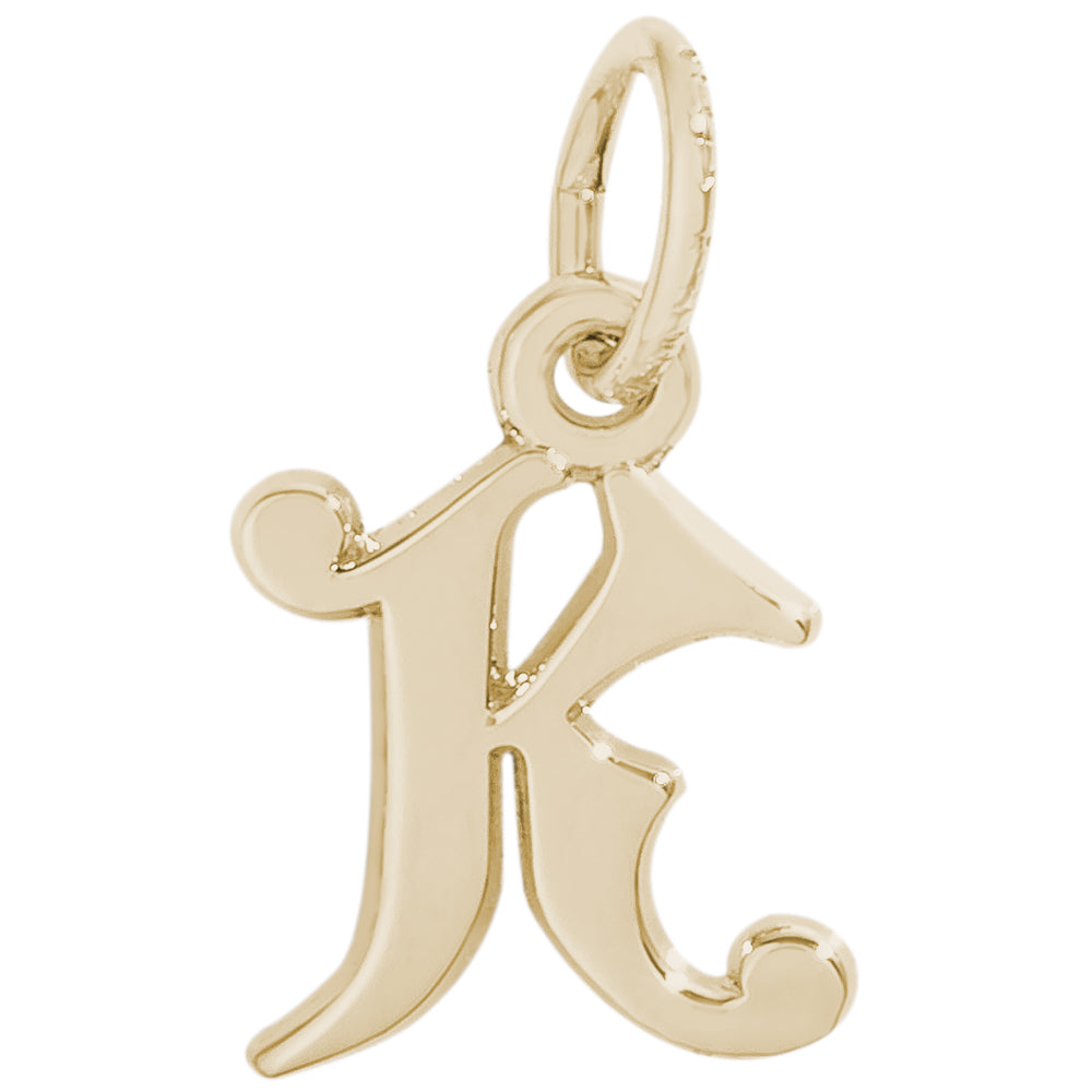 Rembrandt 14k Yellow Gold Initial K Charm