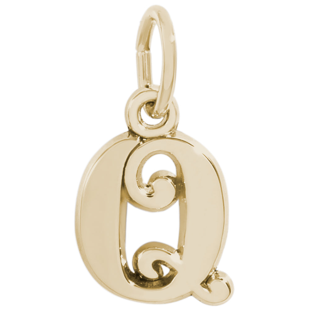 Rembrandt 14k Yellow Gold Initial Q Charm
