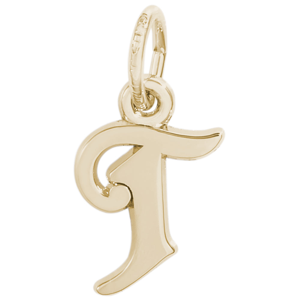 Rembrandt 14k Yellow Gold Initial T Charm