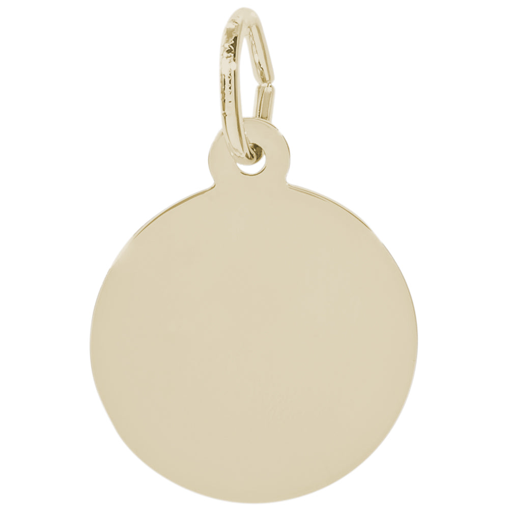Rembrandt 14k Yellow Gold Disc Charm