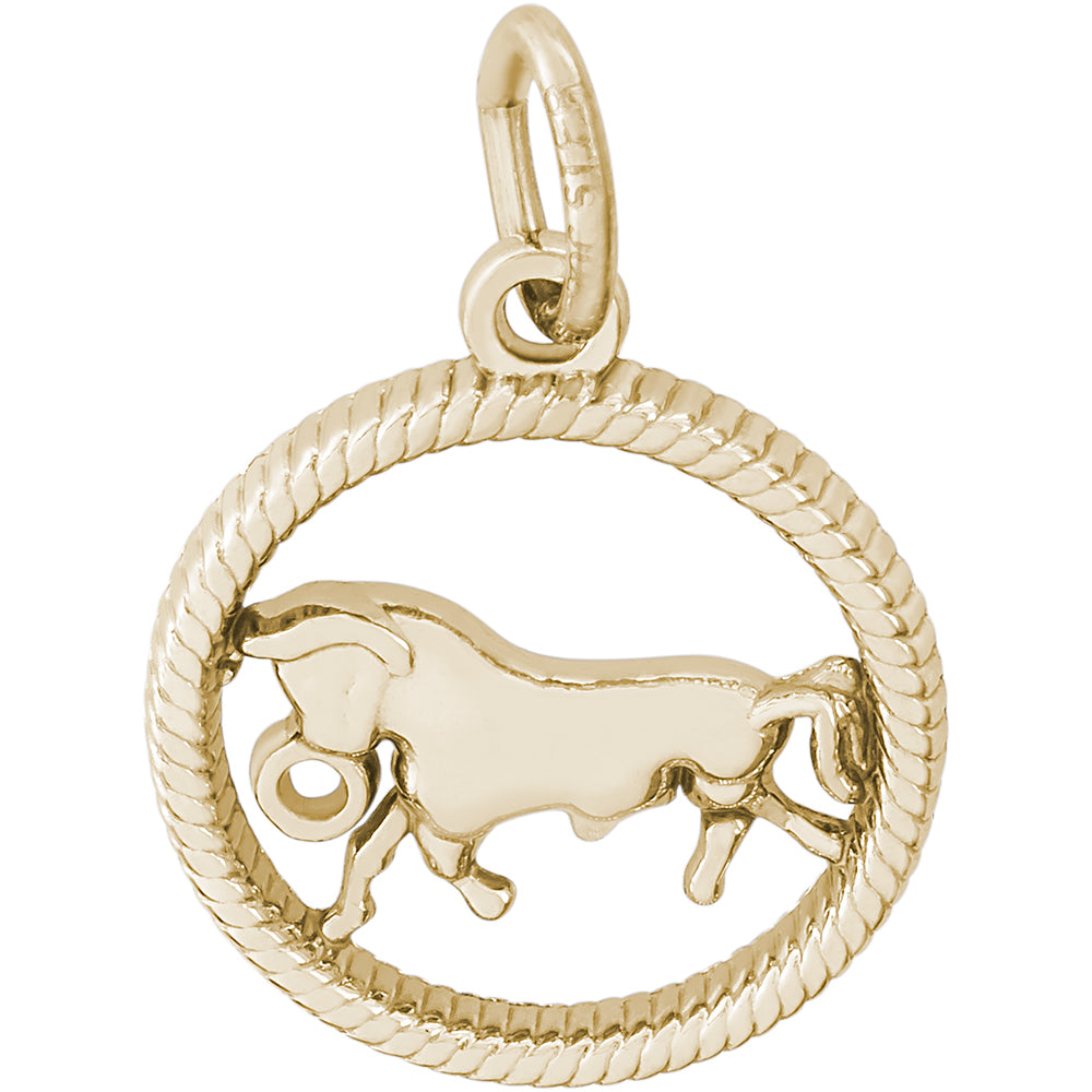 Rembrandt 14k Yellow Gold Taurus Charm