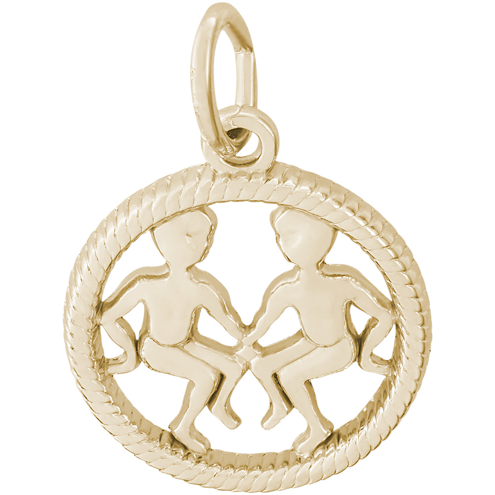 Rembrandt 14k Yellow Gold Gemini Charm