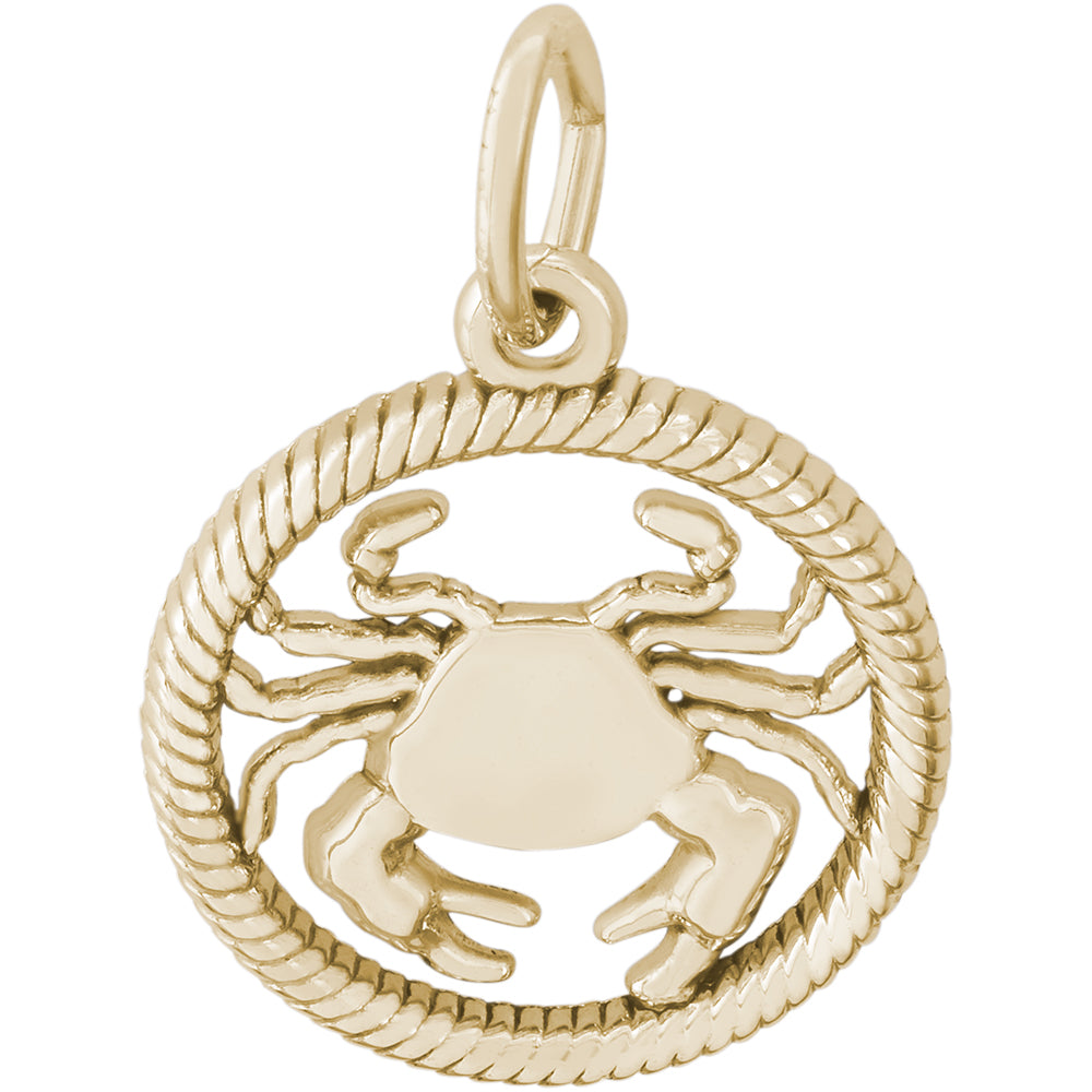 Rembrandt 14k Yellow Gold Cancer Charm