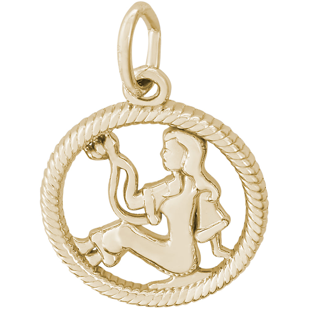 Rembrandt 14k Yellow Gold Virgo Charm