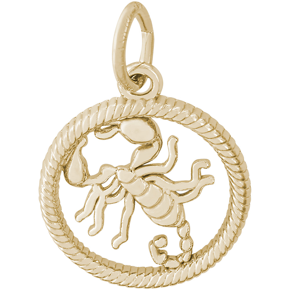 Rembrandt 14k Yellow Gold Scorpio Charm