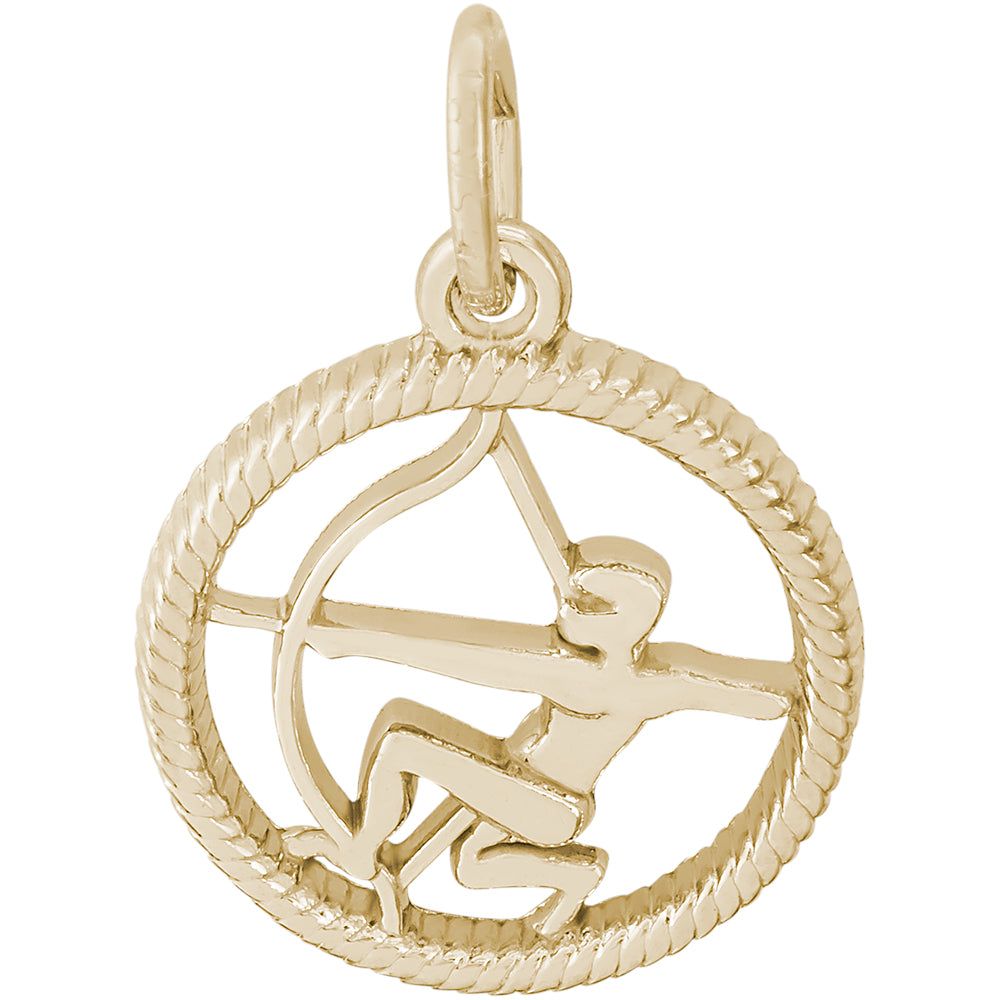 Rembrandt 14k Yellow Gold Sagittarius Charm