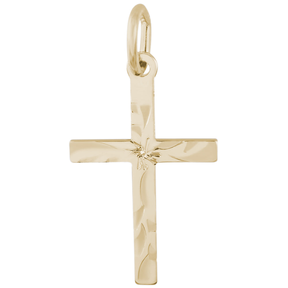 Rembrandt 14k Yellow Gold Cross Charm