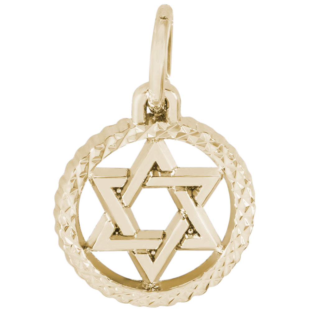 Rembrandt 14k Yellow Gold Star of David Charm