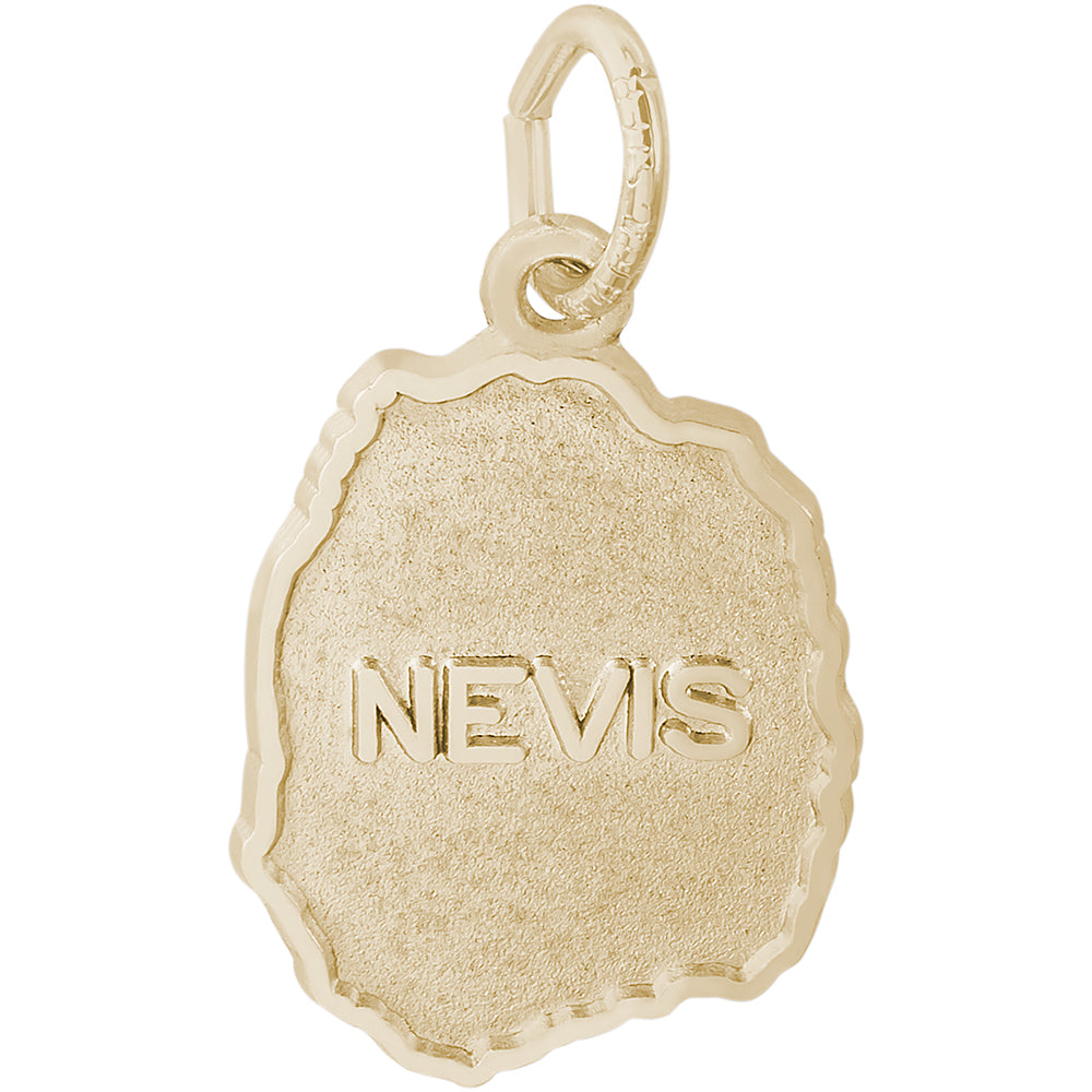Rembrandt 14k Yellow Gold St. Kitts Nevis Map w/ Border Charm