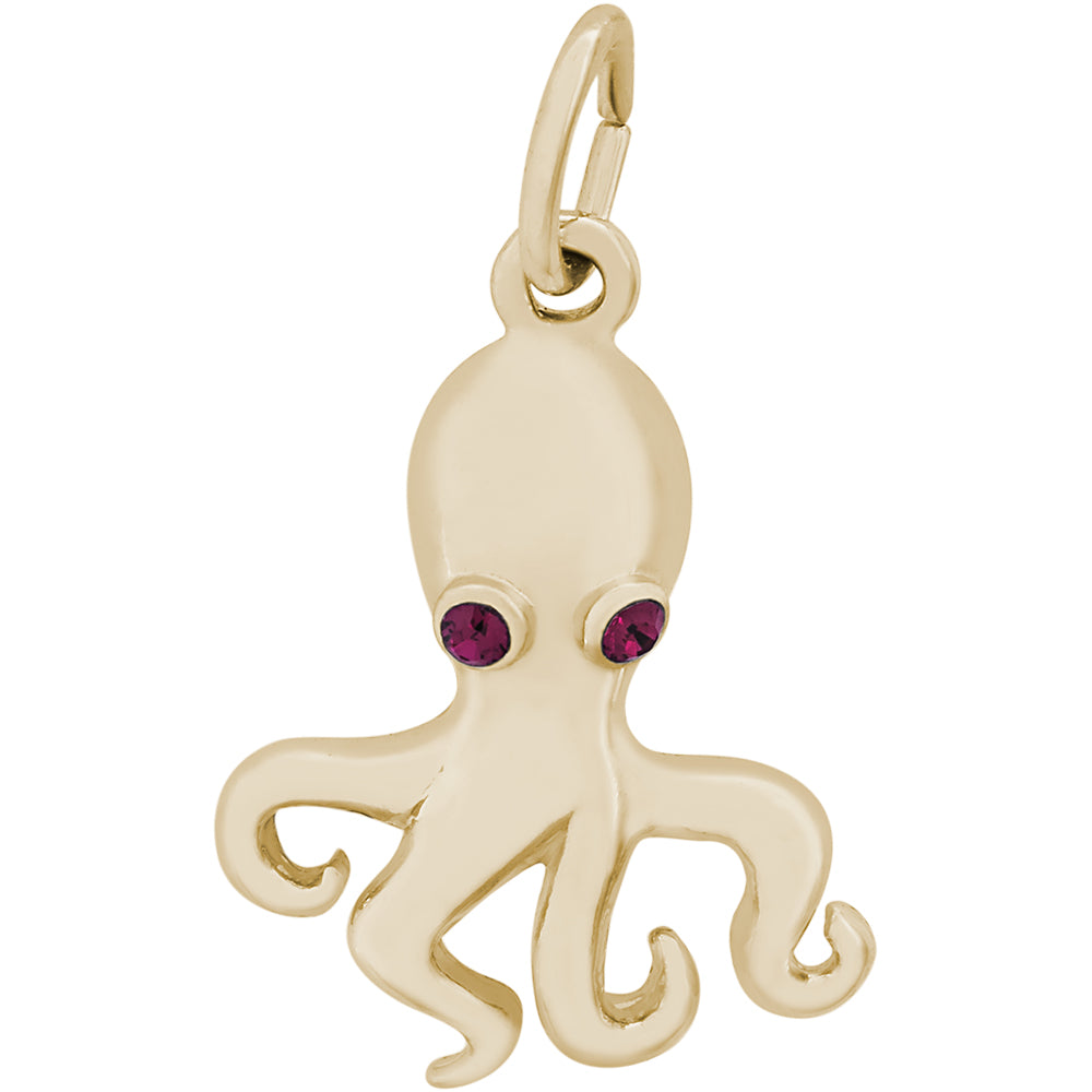 Rembrandt 14k Yellow Gold Octopus Charm