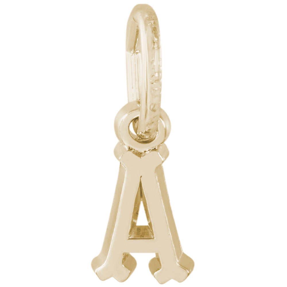 Rembrandt 14k Yellow Gold Initial A Charm