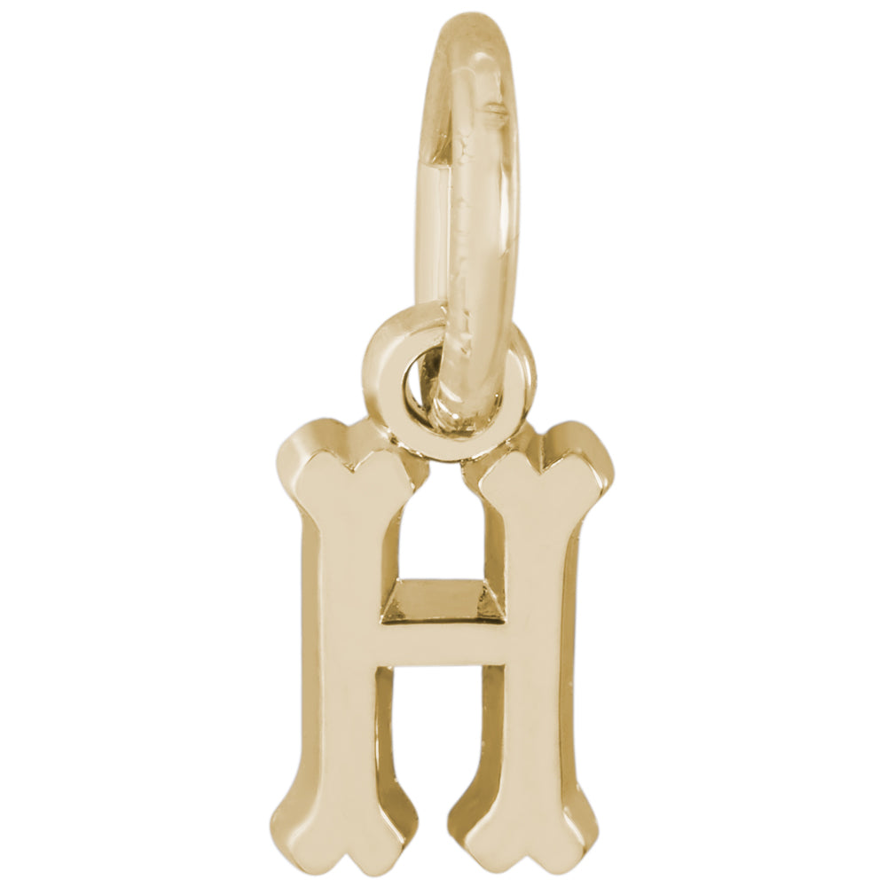 Rembrandt 14k Yellow Gold Initial H Charm