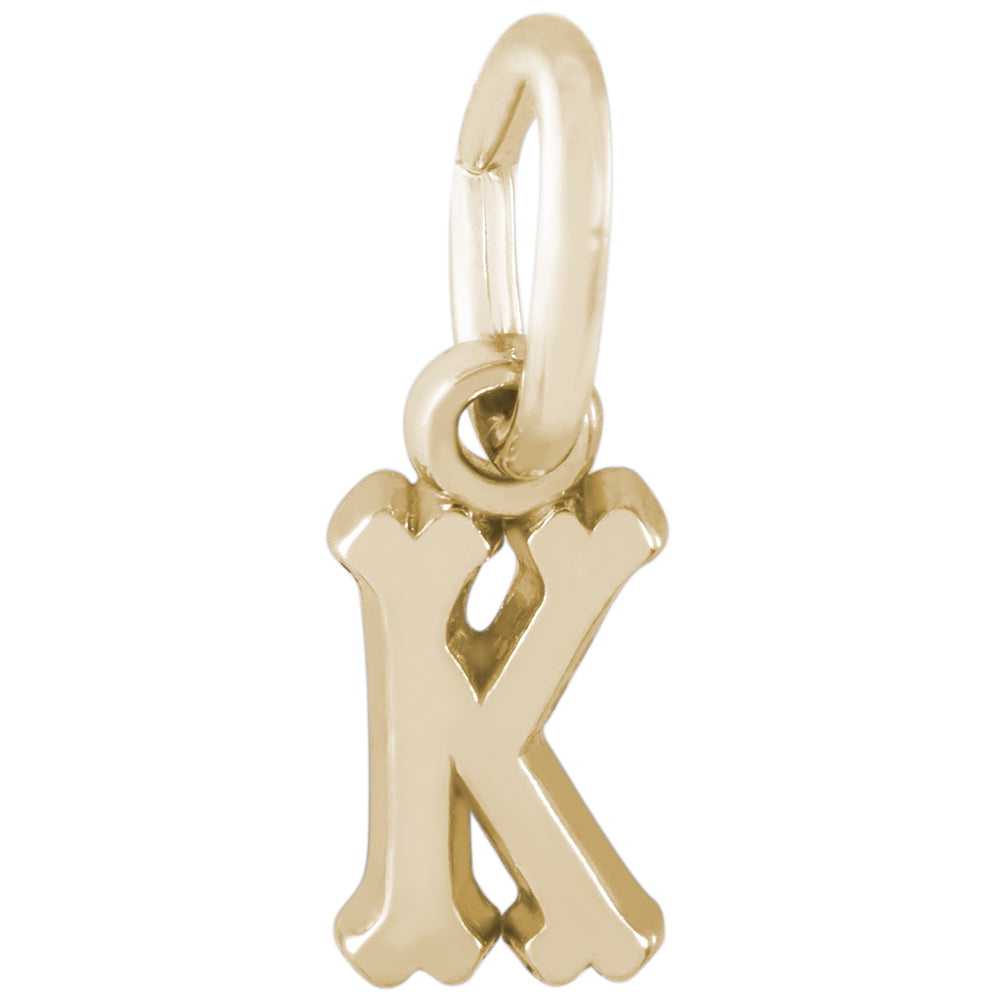 Rembrandt 14k Yellow Gold Initial K Charm