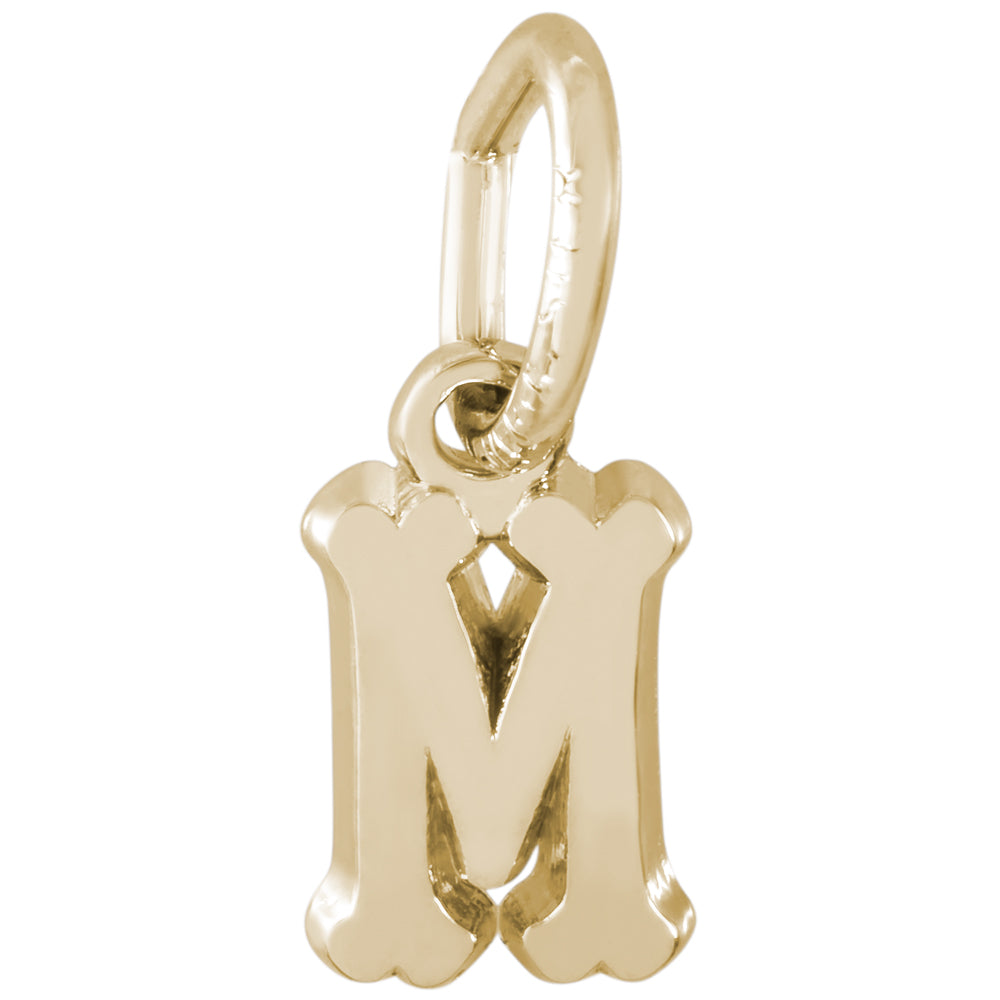 Rembrandt 14k Yellow Gold Initial M Charm