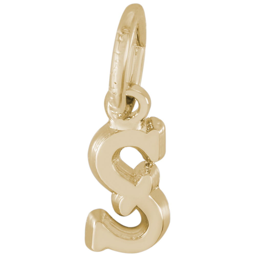 Rembrandt 14k Yellow Gold Initial S Charm