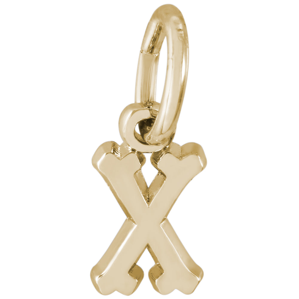 Rembrandt 14k Yellow Gold Initial X Charm