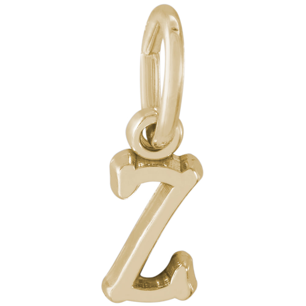 Rembrandt 14k Yellow Gold Initial Z Charm