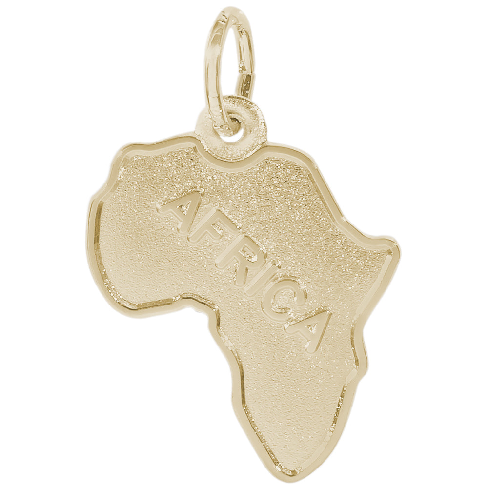 Rembrandt 14k Yellow Gold Africa Charm