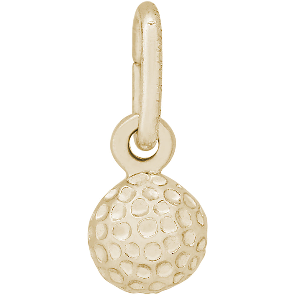 Rembrandt 14k Yellow Gold Golf Ball Charm