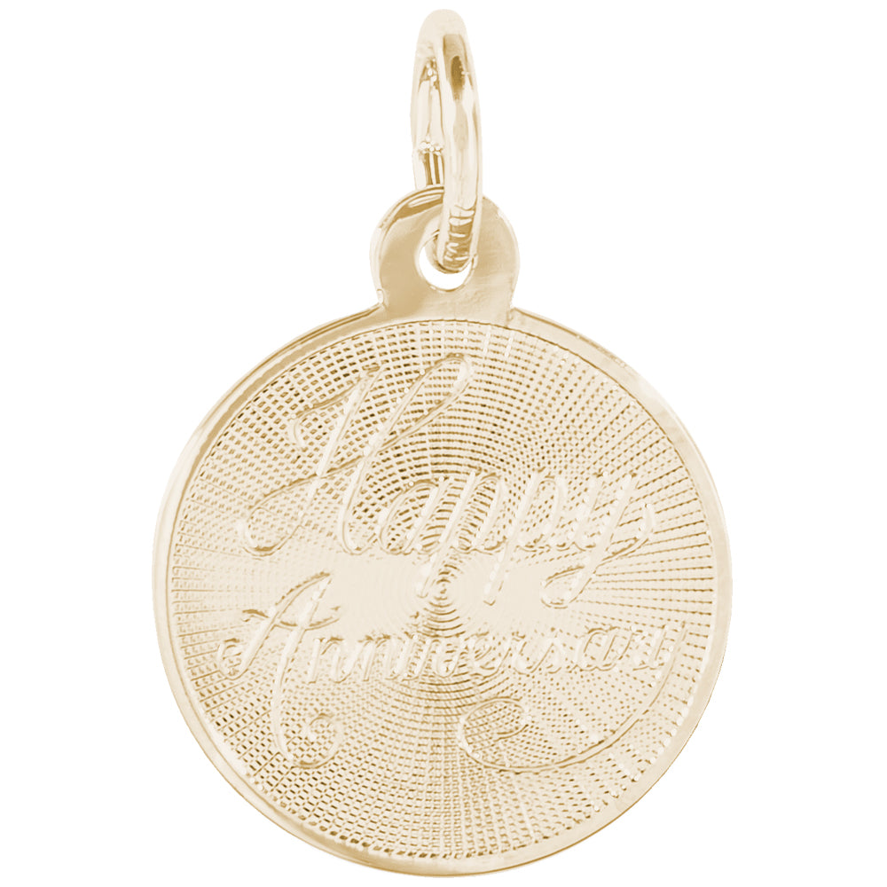 Rembrandt 14k Yellow Gold Anniversary Charm
