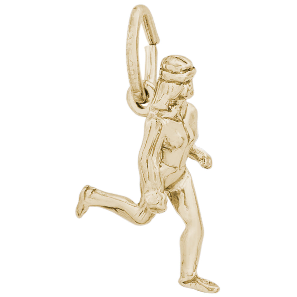 Rembrandt 14k Yellow Gold Female jogger Charm