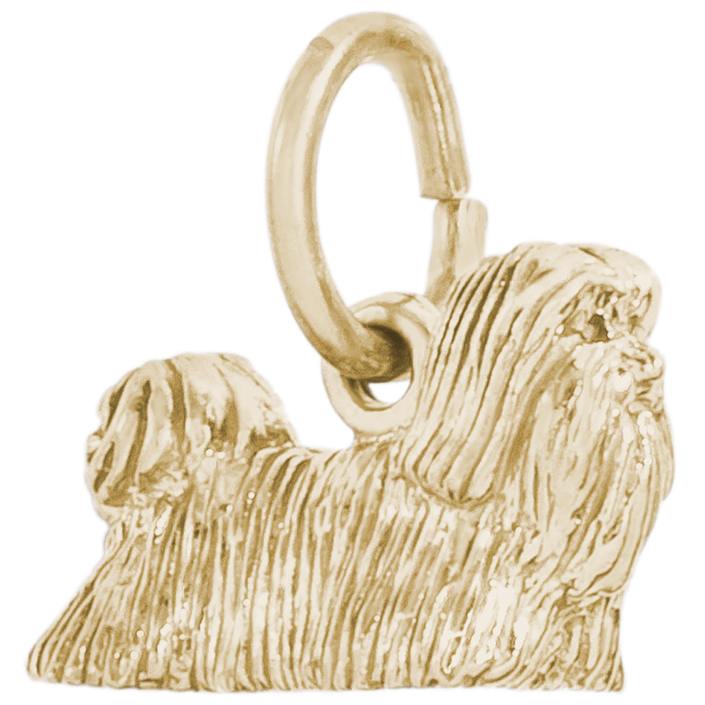 Rembrandt 14k Yellow Gold Shih TZU Charm