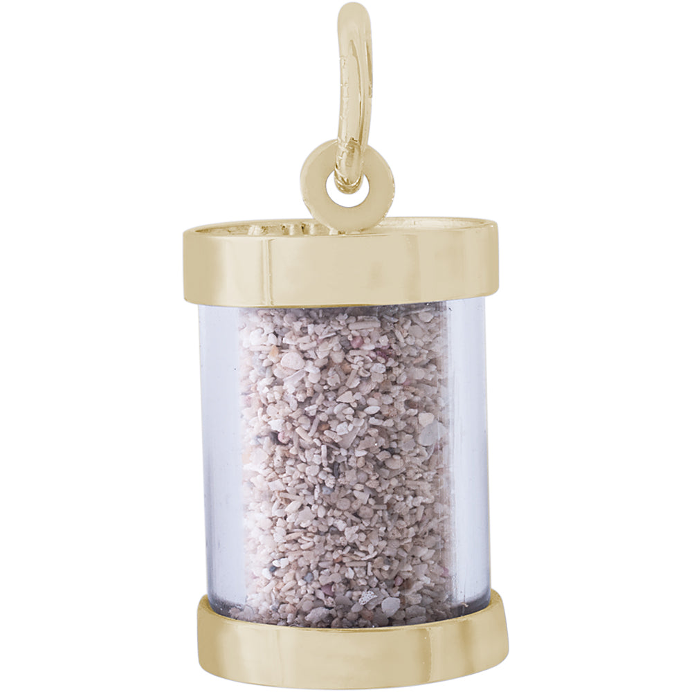 Rembrandt 14k Yellow Gold Cuba Sand Capsule Charm