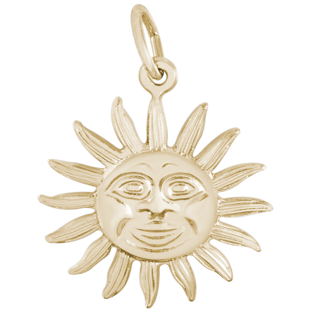 Rembrandt 14k Yellow Gold Sunburst Charm